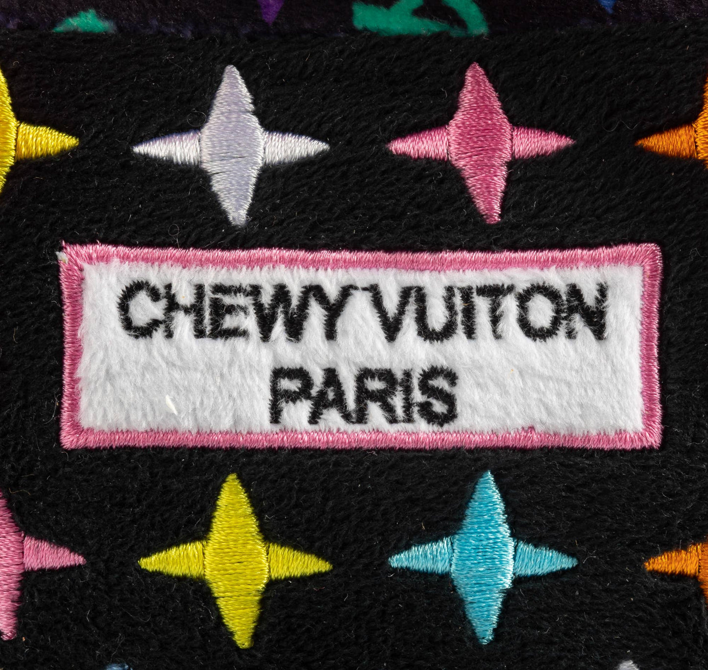 Haute Diggity Dog - Black Monogram Chewy Vuiton Handbag Squeaker Dog Toy
