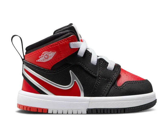 Jordan 1 Mid RM EasyOn Black White University Red (TD)