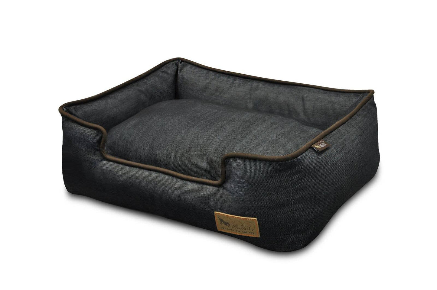 P.L.A.Y. Pet Lifestyle and You - Denim Lounge Bed - Brown (XLarge)