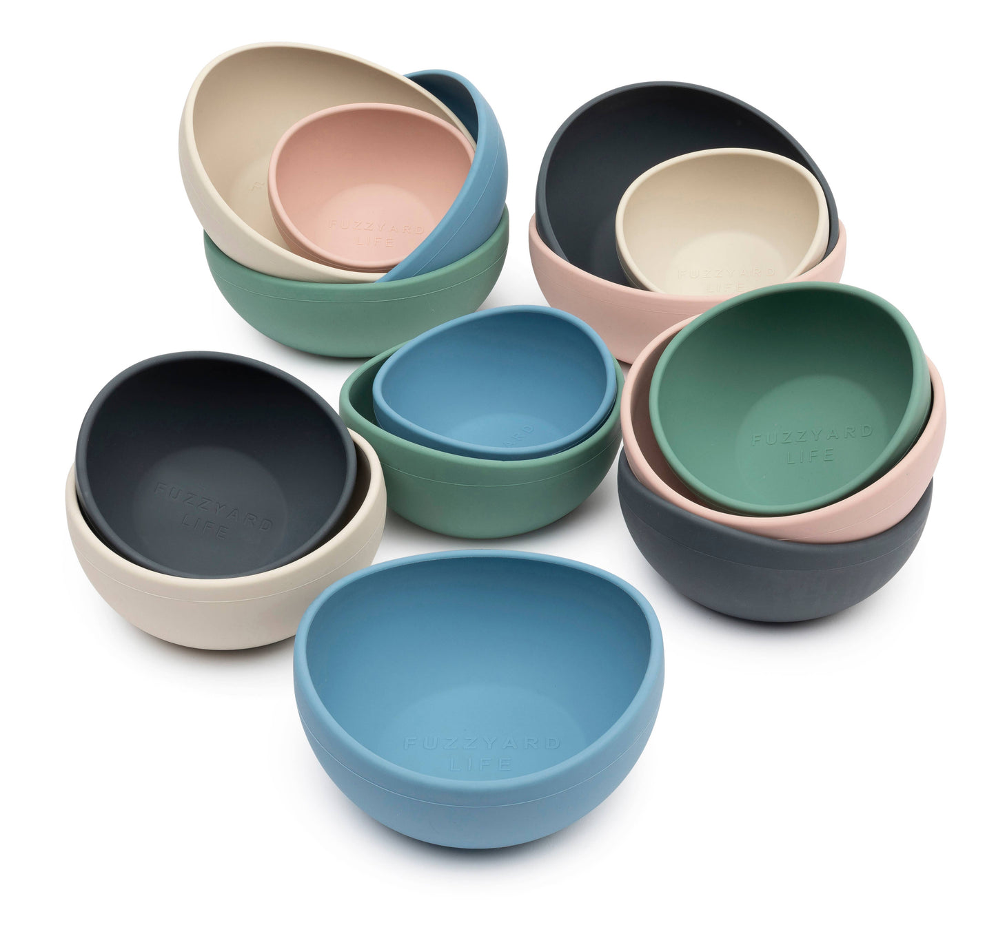 FuzzYard Life Silicone Bowl - Soft Blush M