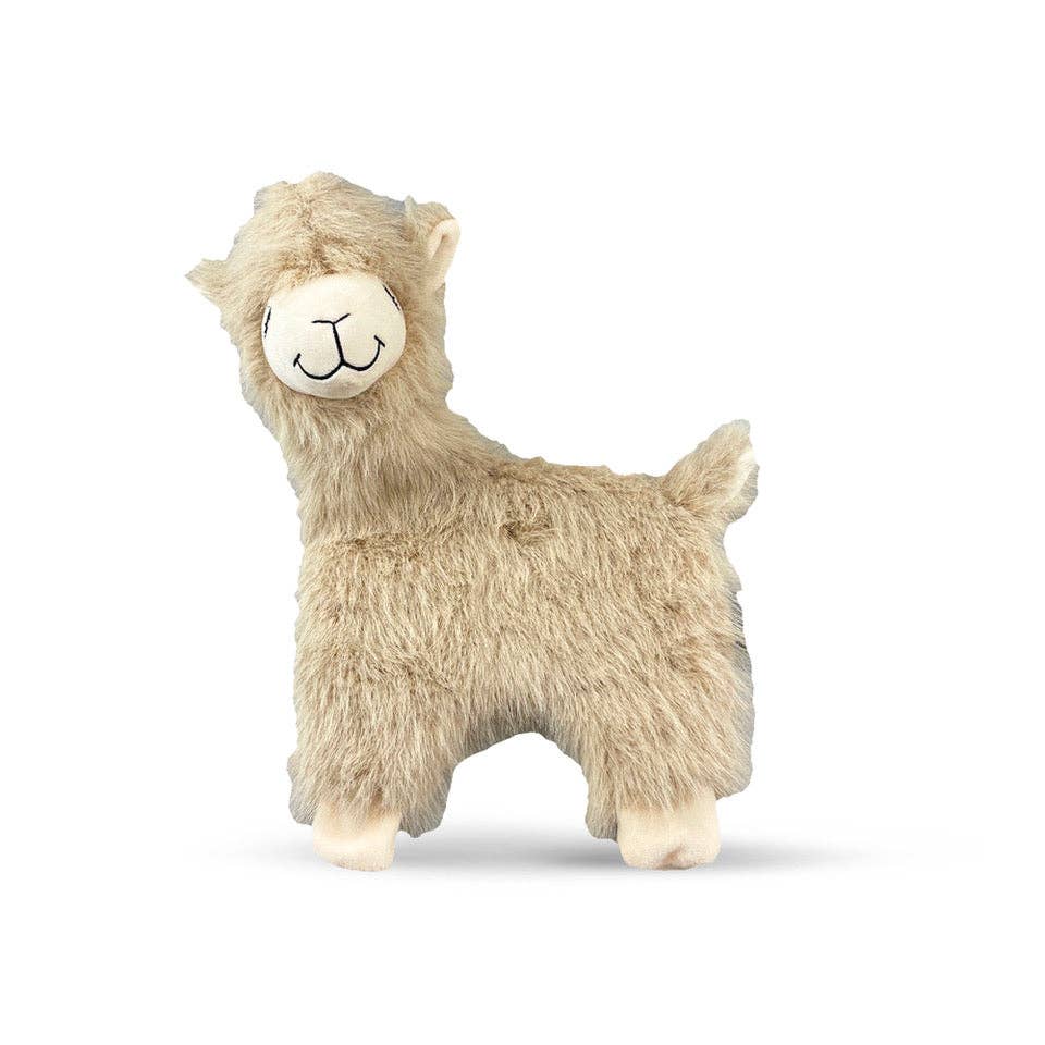 Nandog Pet Gear - MY BFF FURRY ALPACA PLUSH DOG TOY - BEIGE