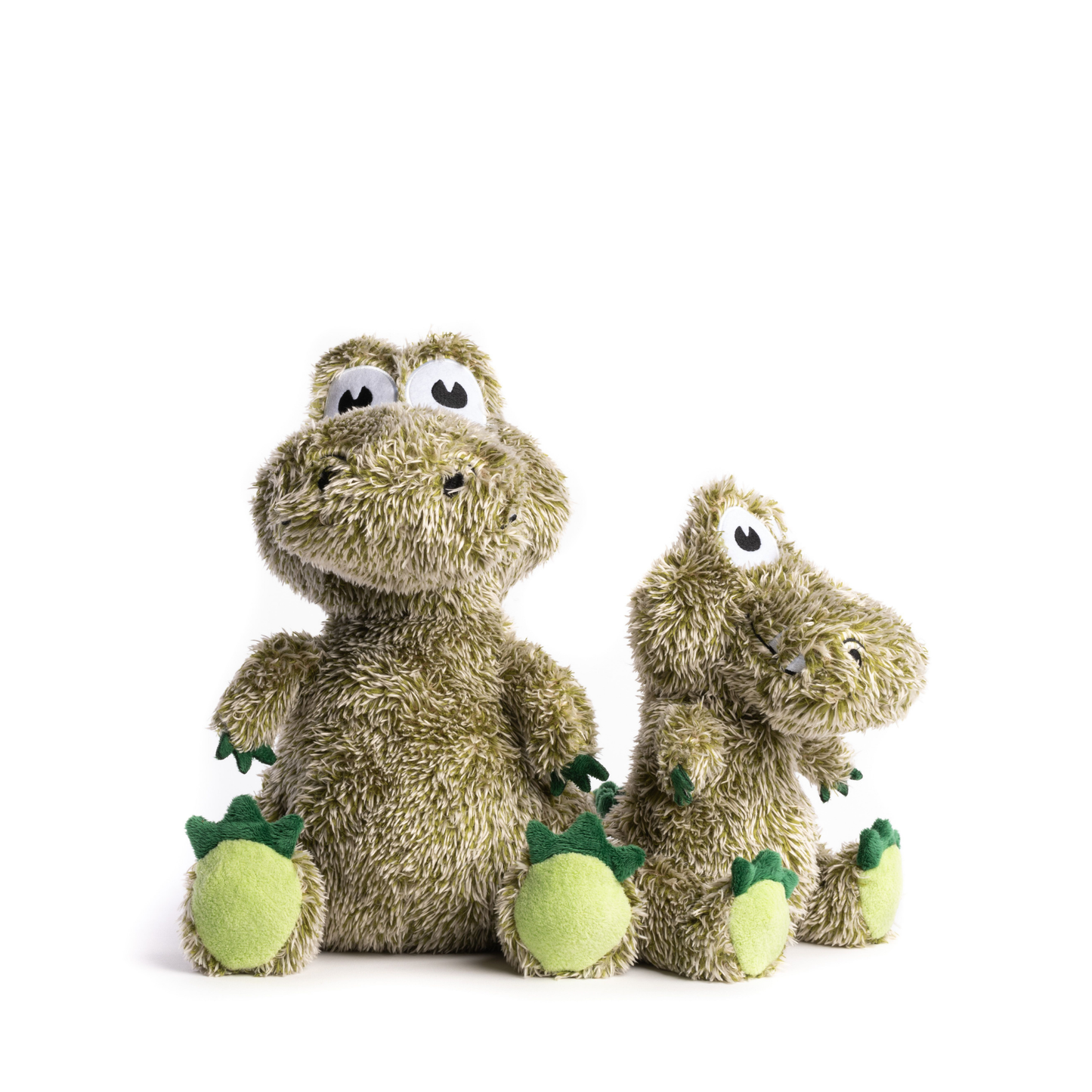 fabdog - Fluffy Alligator Plush Dog Toy: Small