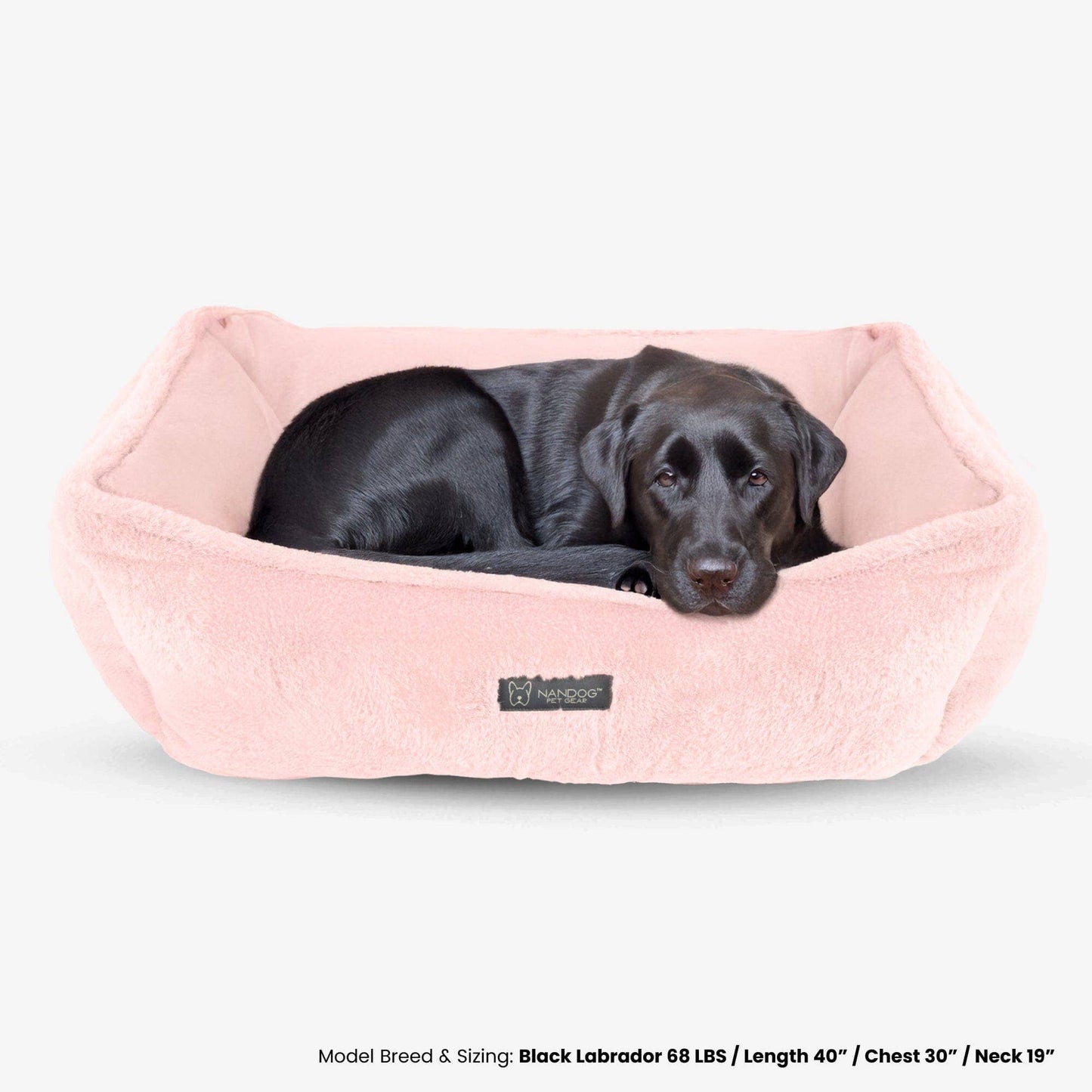 Nandog Pet Gear - The Super Cloud Bed in Blush Pink