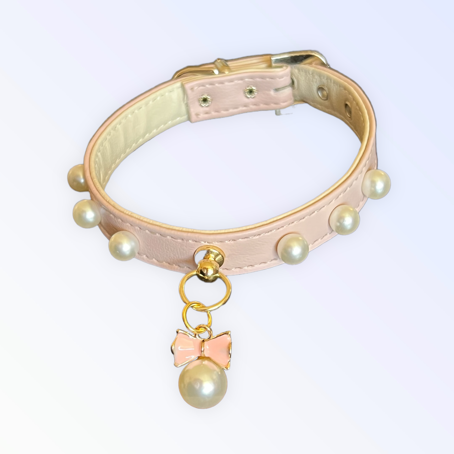 Bark Fifth Avenue - Beaded Pearls and Bow Collar