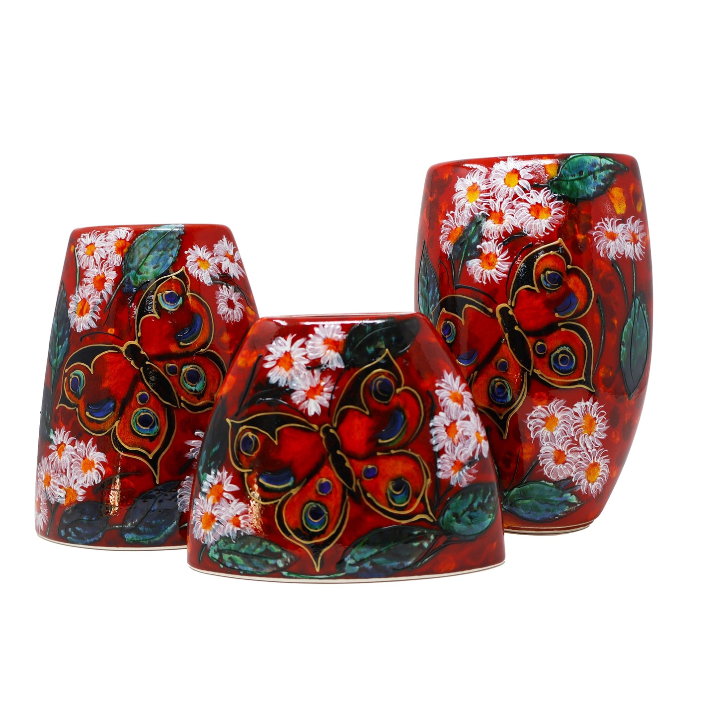 Anita Harris Butterfly Oval Vase