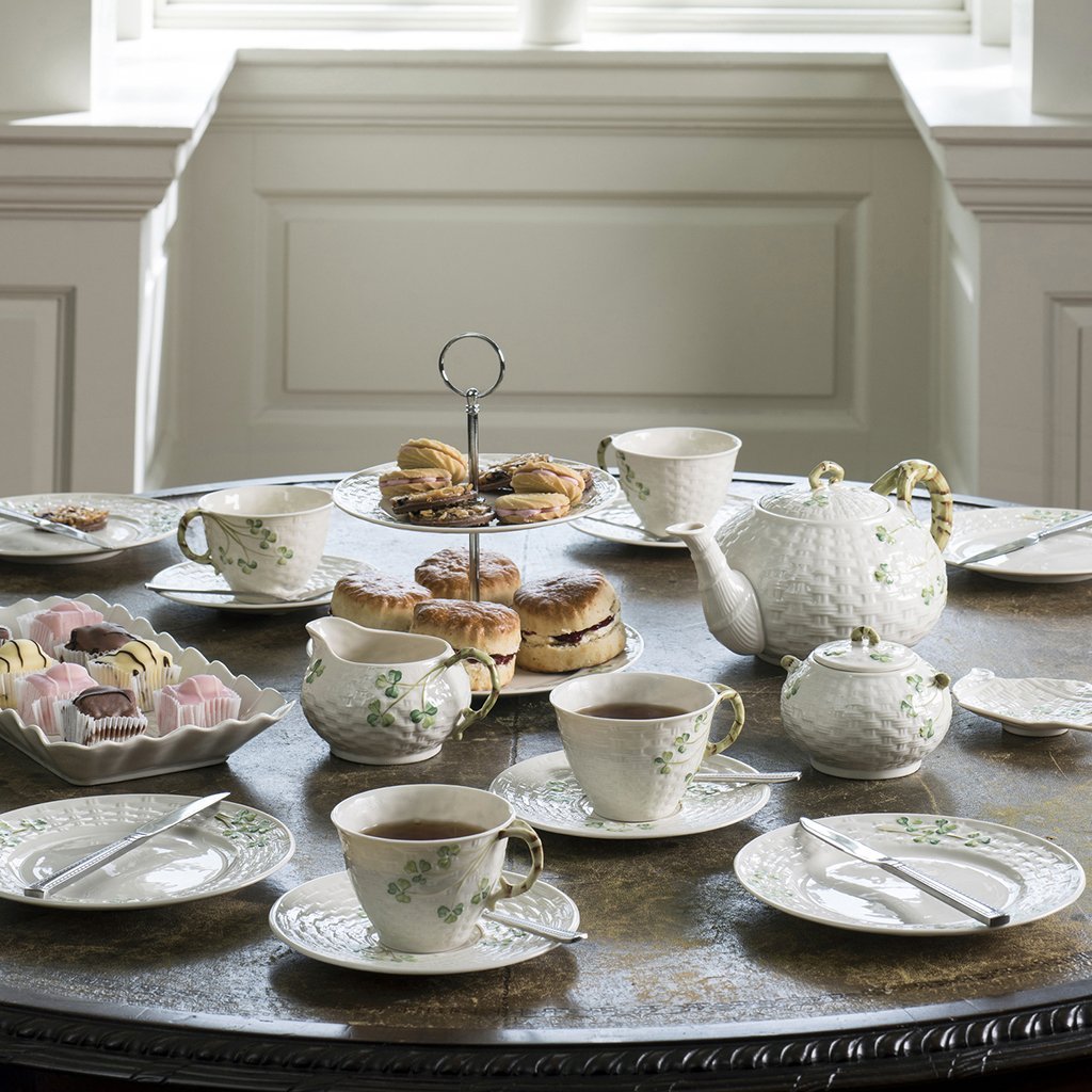 Belleek Shamrock Tableware Side plate