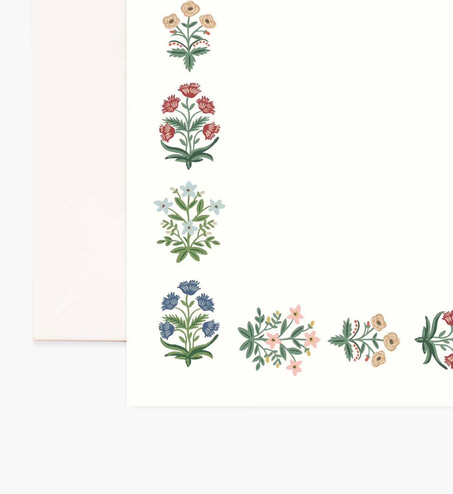 Floral Personalized Stationery - Mughal Rose
