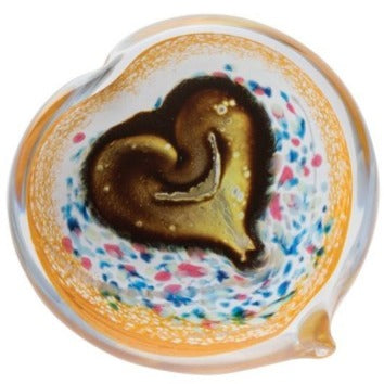 Caithness Heart of Gold Paperweight