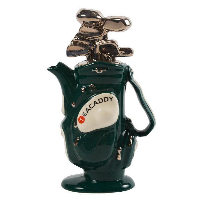 Ceramic Inspirations Golf Bag Green Medium Teapot
