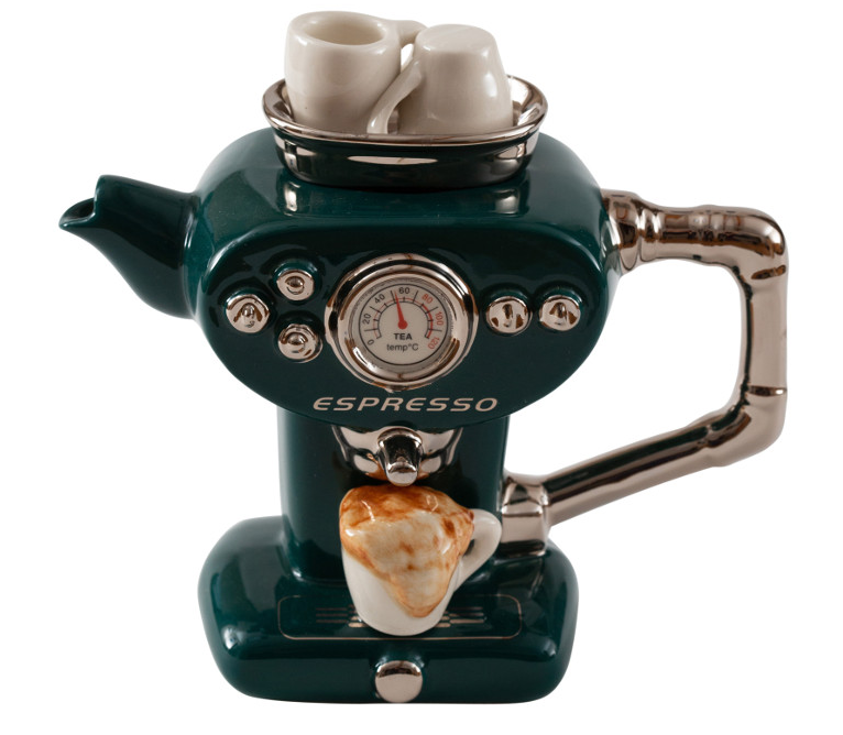 Ceramic Inspirations Green Espresso One Cup Teapot