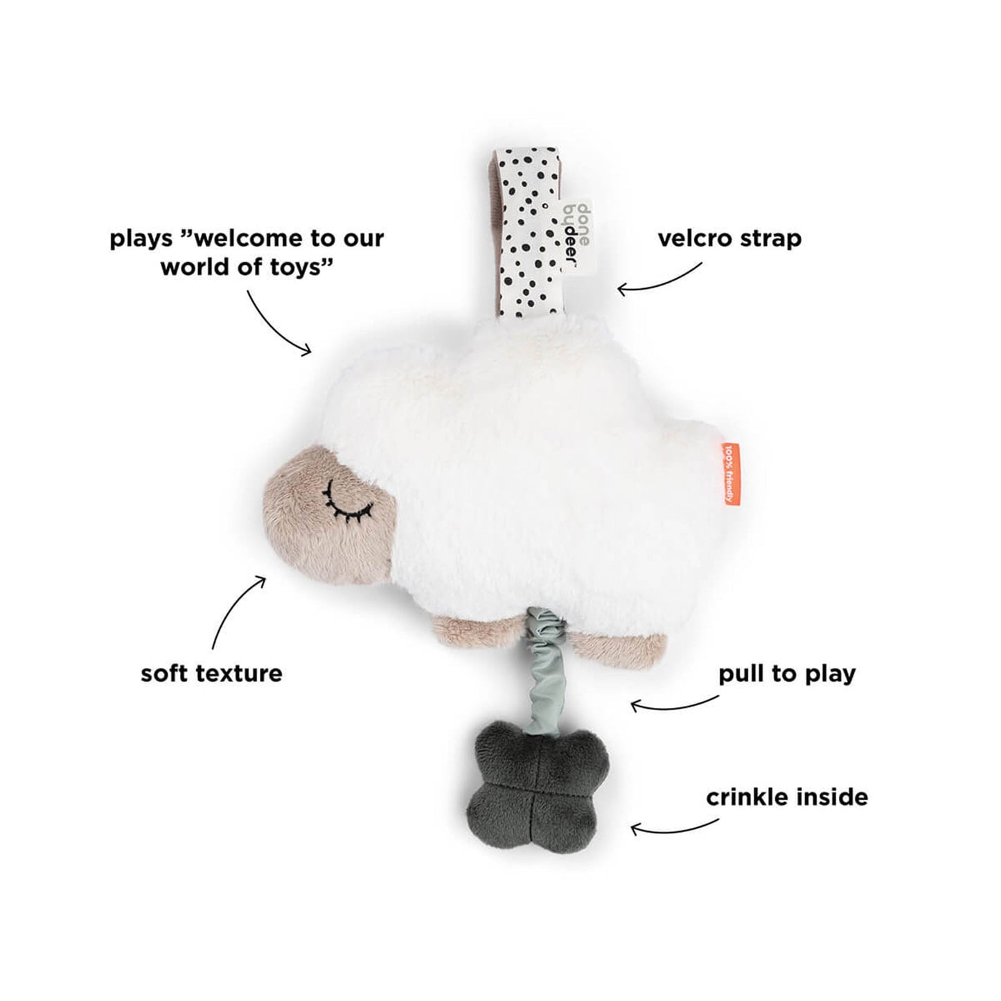 Done By Deer Musical Toy Sheepy Sand