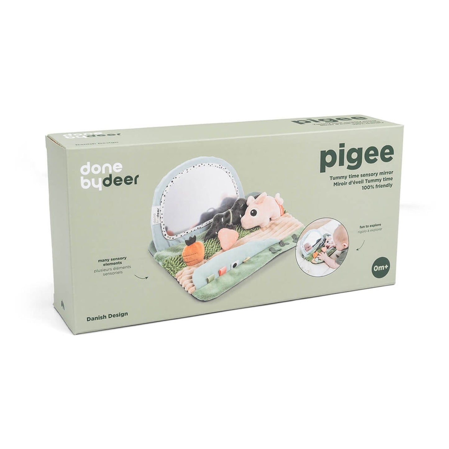 Done By Deer Tummy Time sensory Mirror Tiny Farm