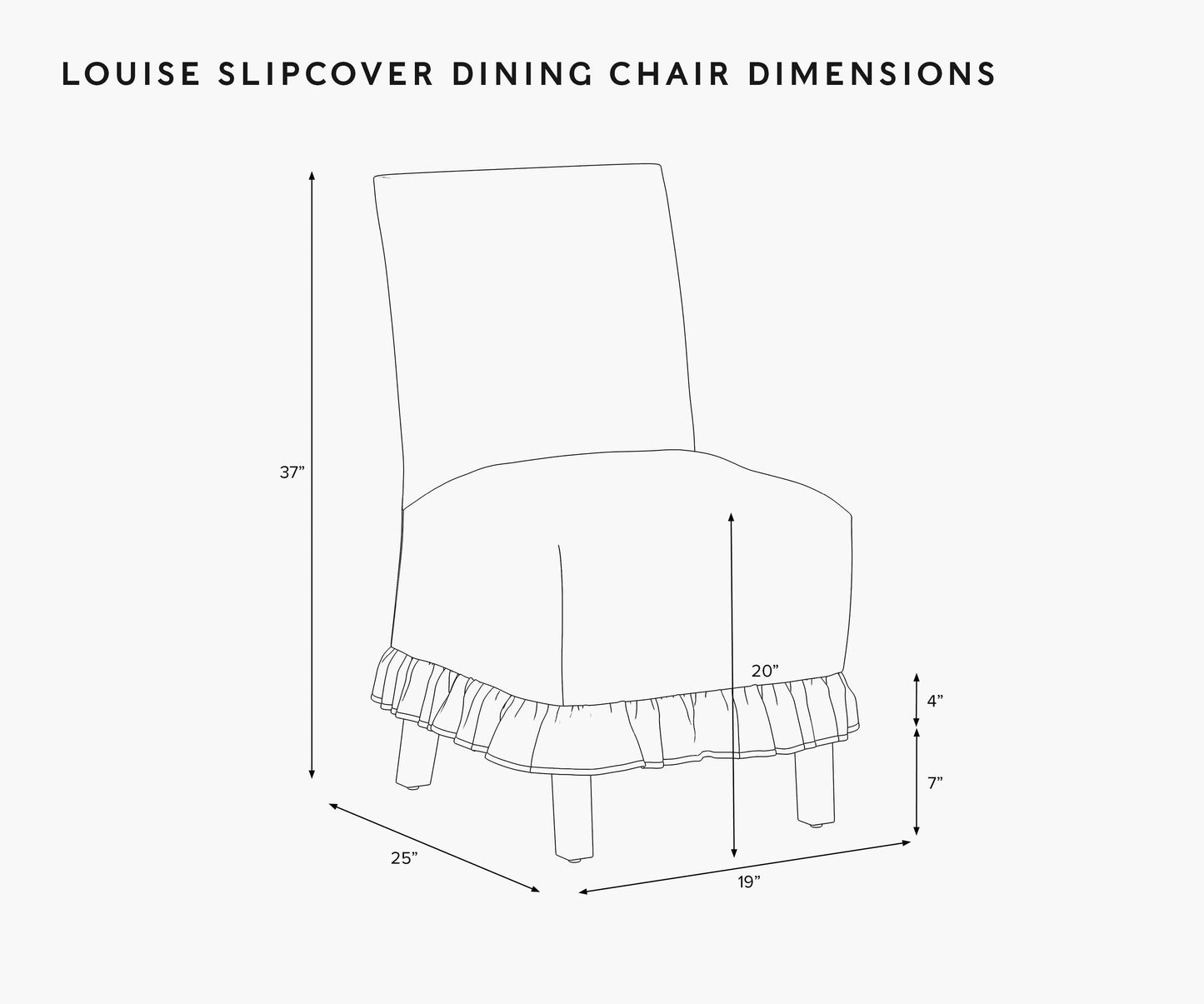 Louise Slipcover Dining Chair - Garden Party
