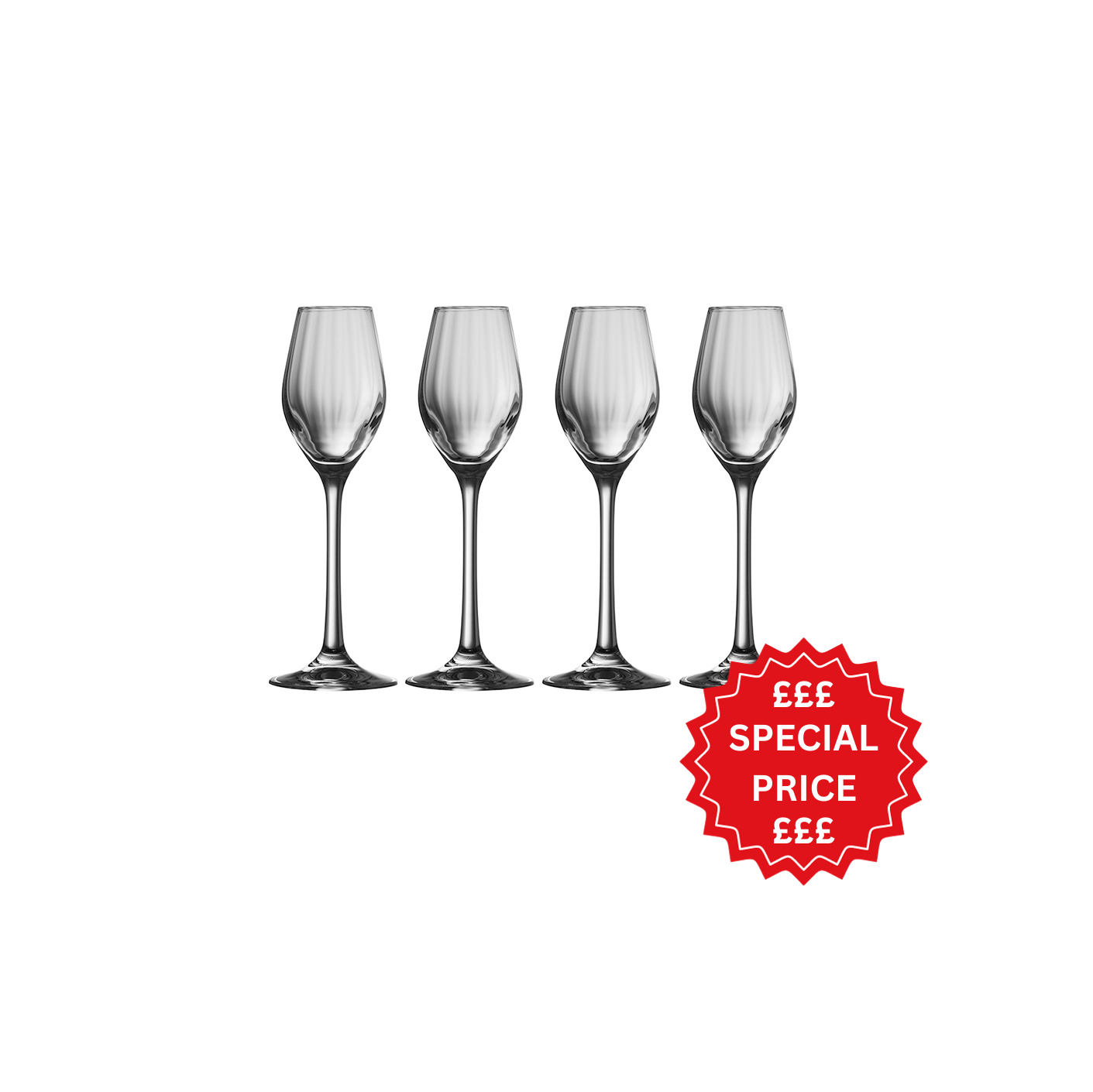 Galway Crystal Erne Taster/Sherry Set of 4