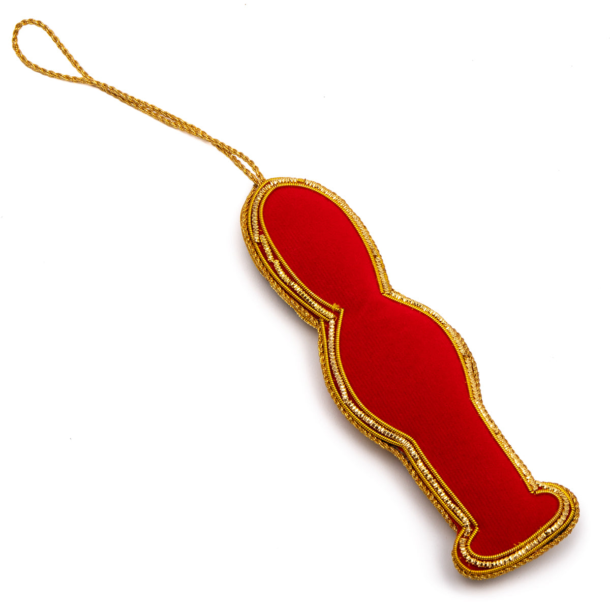 Royal Guard Stitched Christmas Decoration - Gold Trim