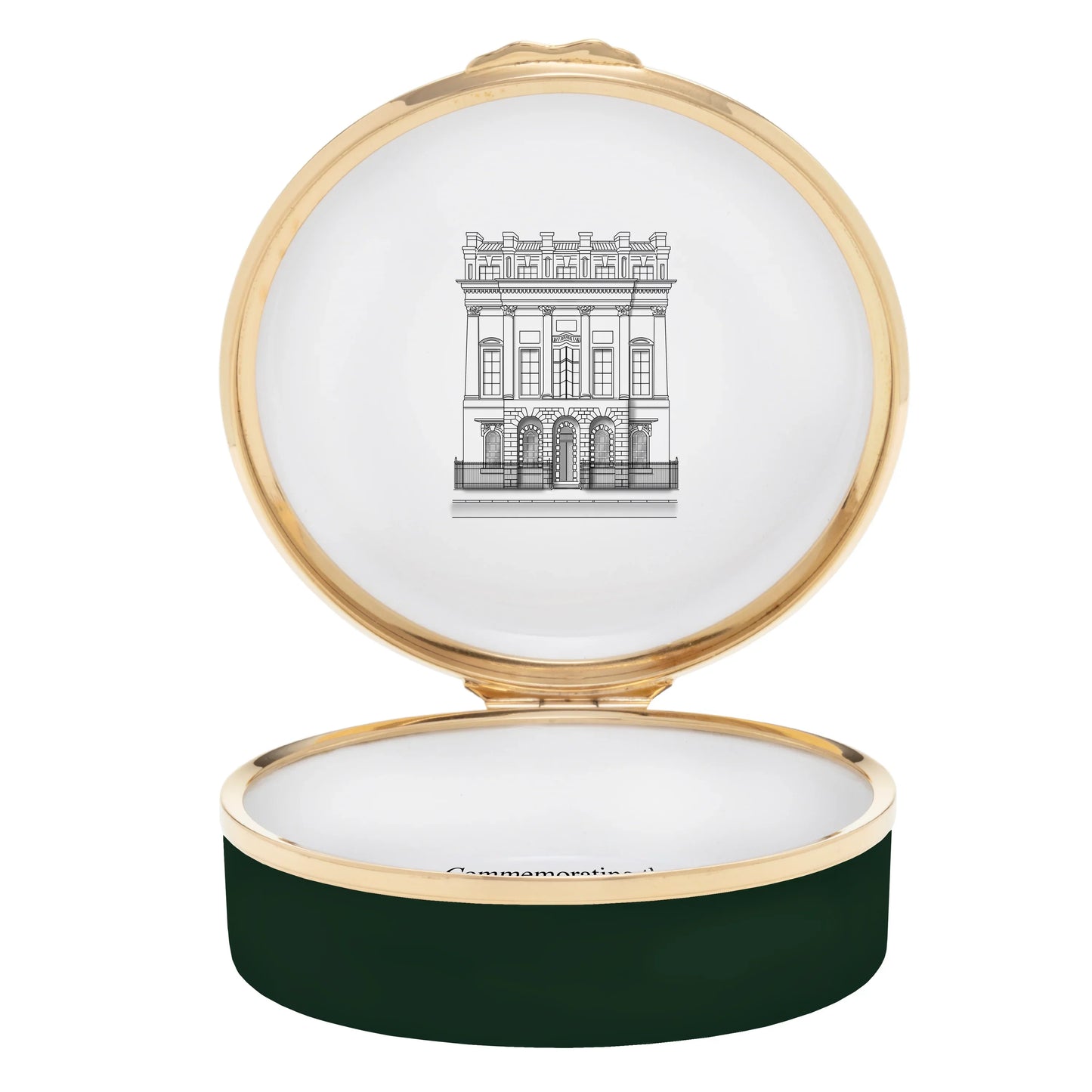 Halcyon Days Her Majesty Queen Elizabeth II - Bruton Street Enamel Box