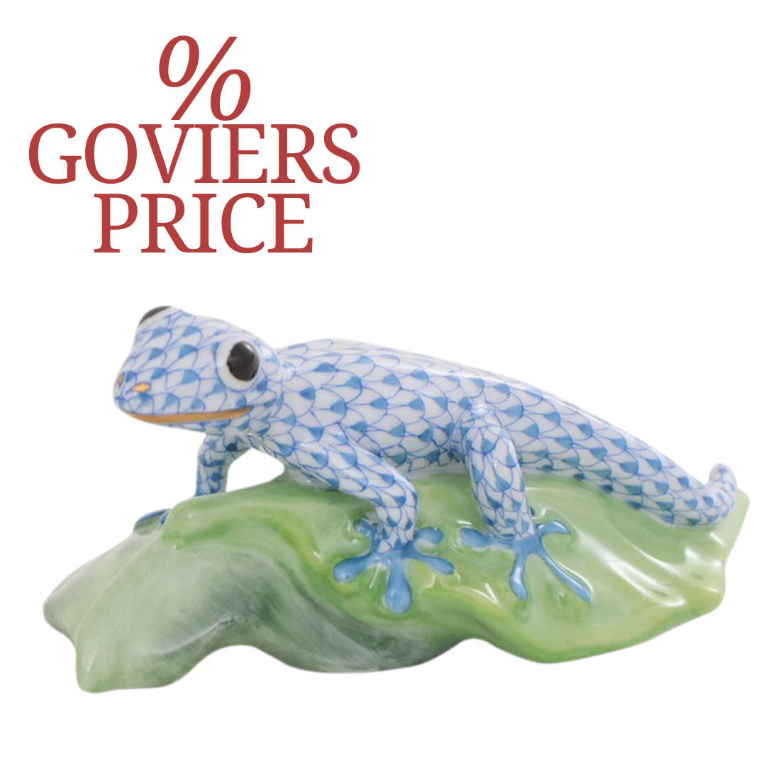 Herend Gecko on Leaf | VHB - IN STOCK NOW