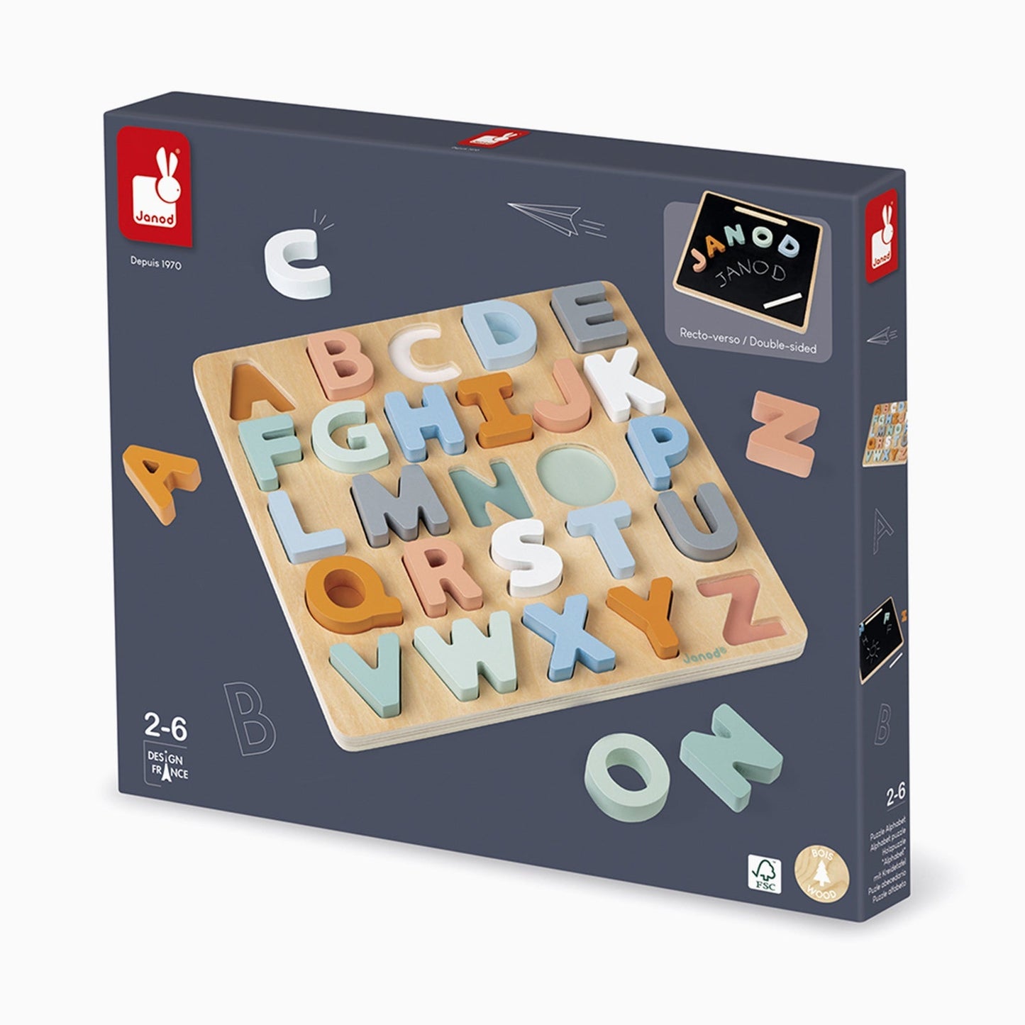 Janod Wooden Alphabet Puzzle