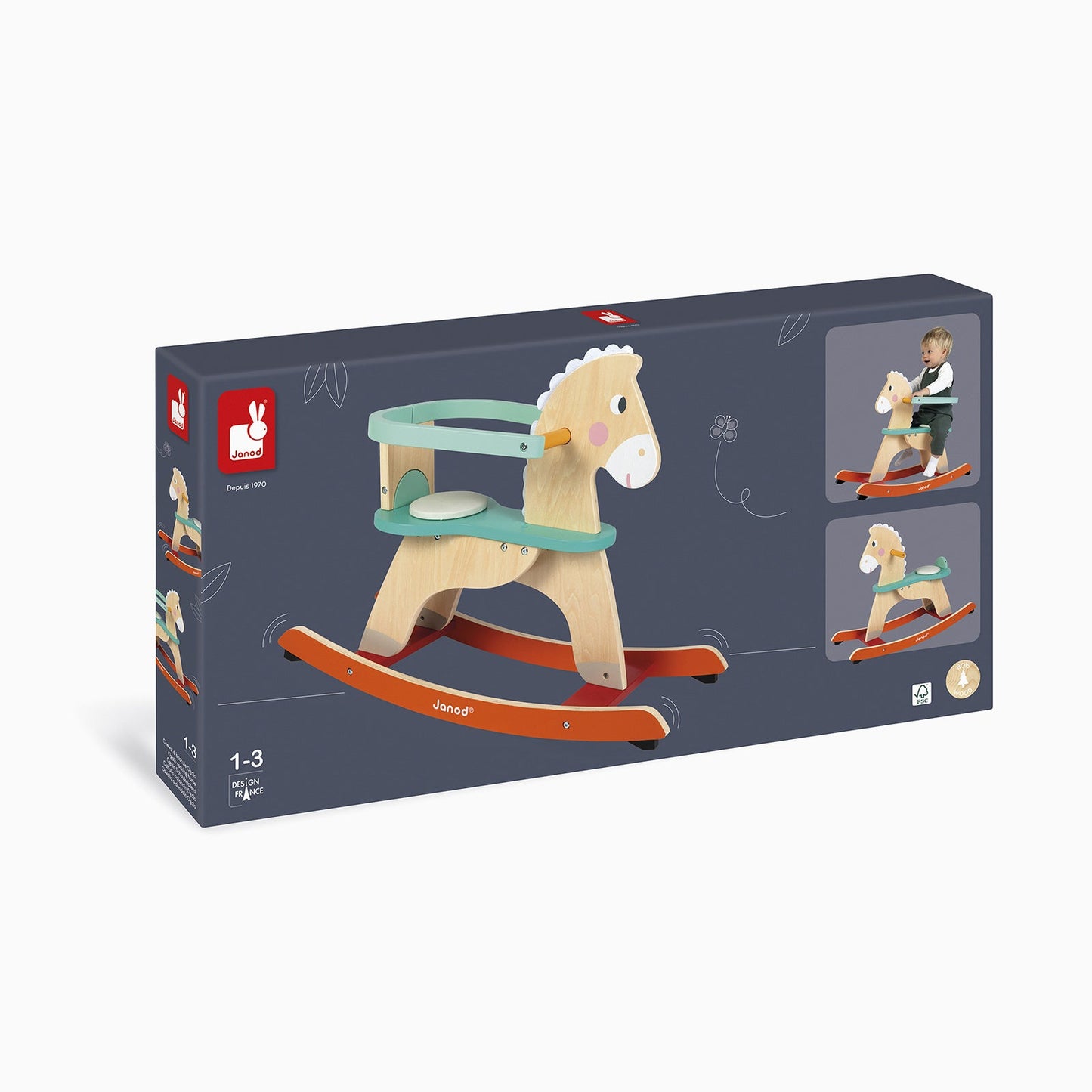 Janod Zigolos Colourful Rocking Horse