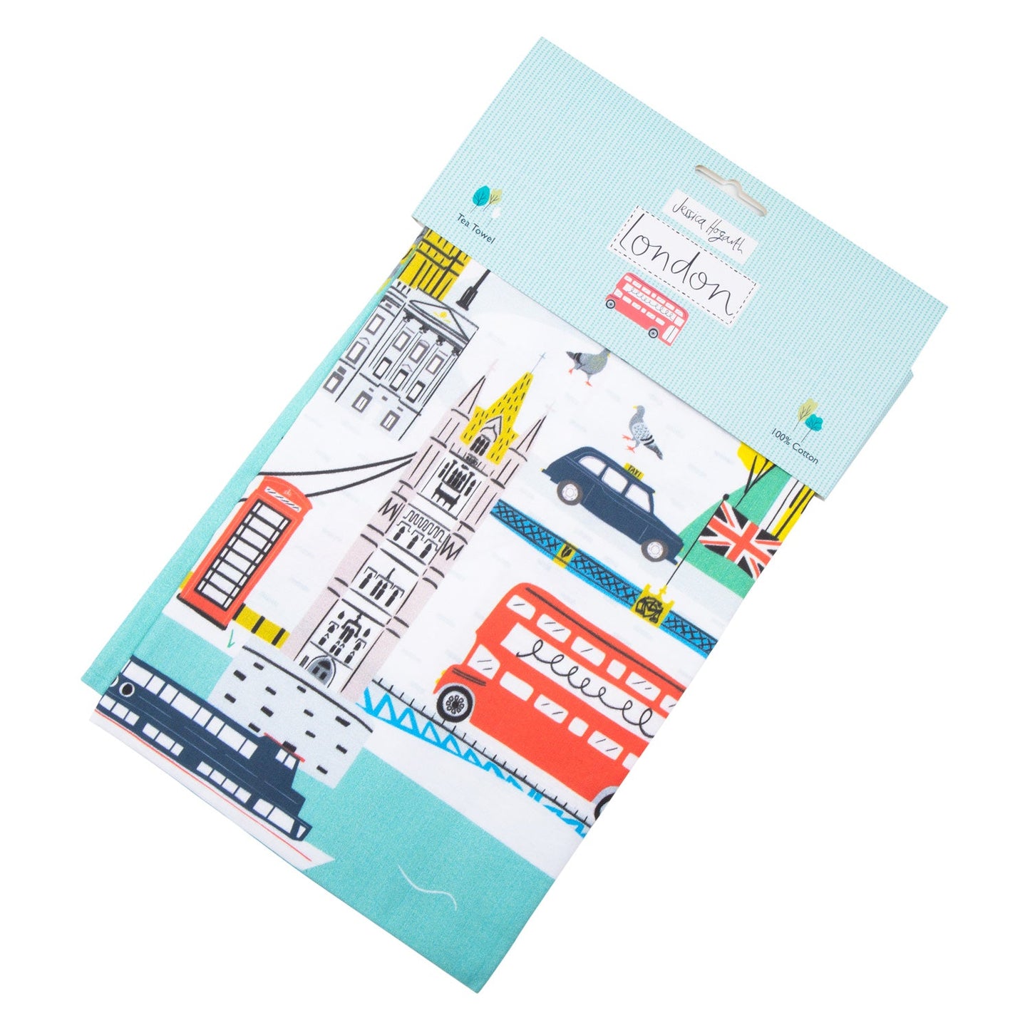 Jessica Hogarth London Skyline Tea Towel