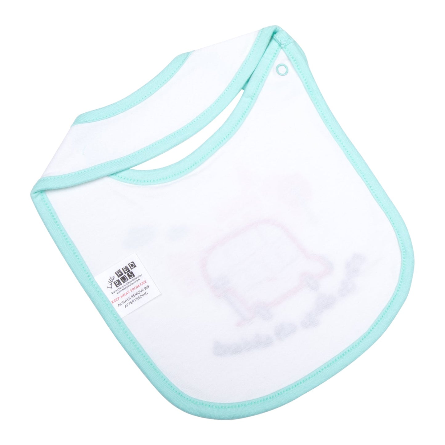 Little Red Bus All Aboard Baby Bib