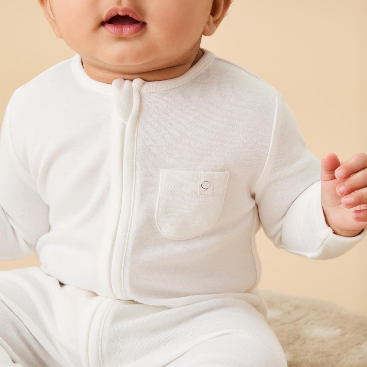 Clever Zip Sleepsuit 3 Pack - White
