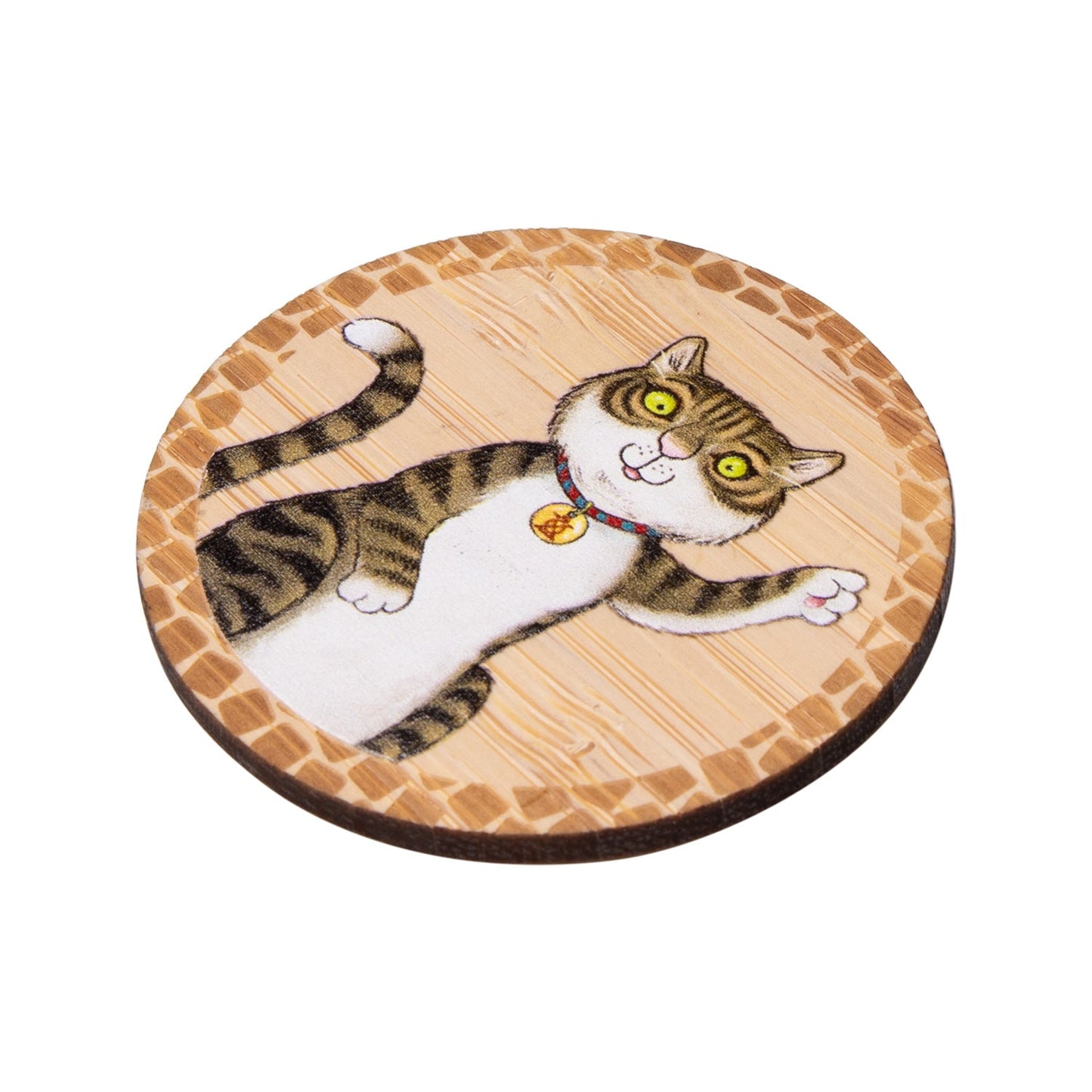 The Tower Bridge Cat Wooden Magnet - Tail
