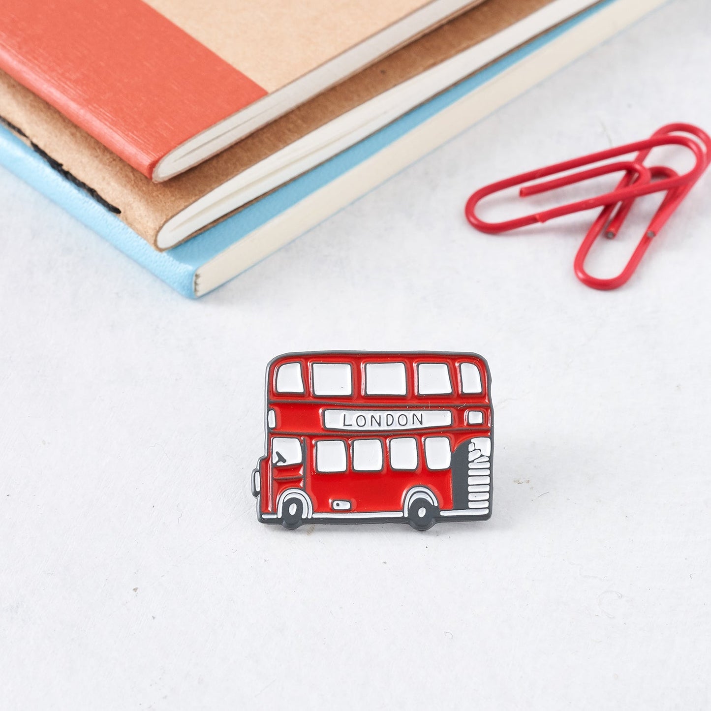 Victoria Eggs London Bus Enamel Pin Badge