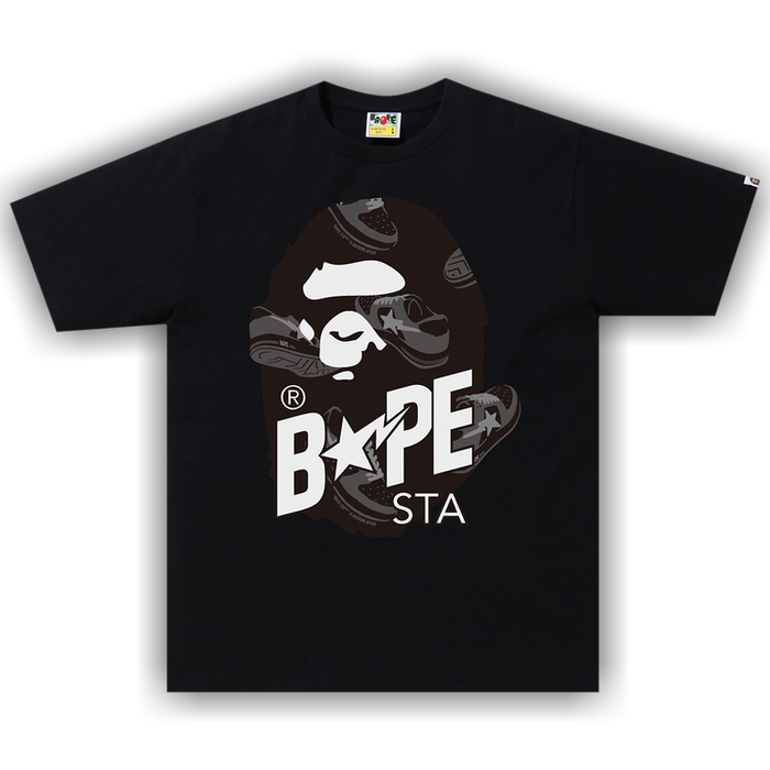 BAPE Random Bape Sta Ape Head Relaxed Tee 'Black'