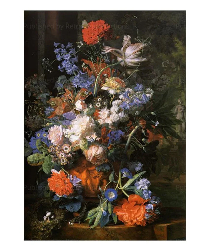 Bouquet de Fleurs vers 1730 - VINTAGEARTREPRINTS.COM