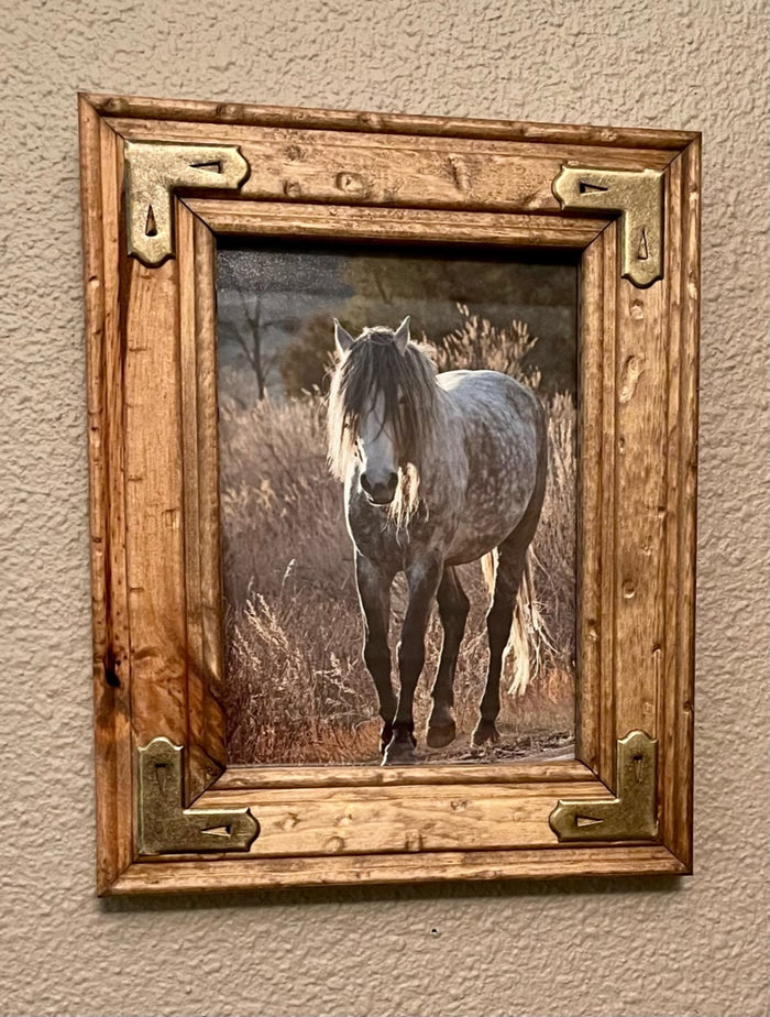 Brass Cornered Rustic Frame