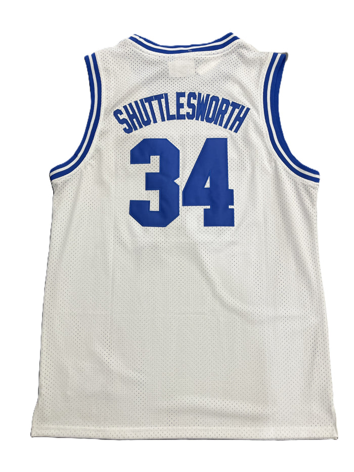 Champion Jesus Shuttlesworth Mesh Basketball Jersey (White)