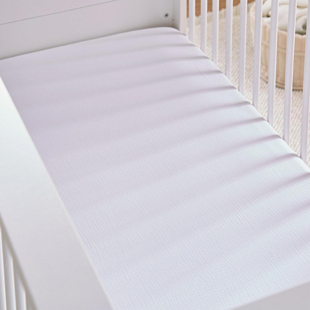 CuddleCo Cot Bed Sheets 2pk - Cashmere Waffle