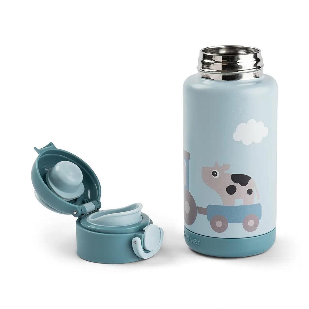 Done by Deer Insulated Bottle - Tiny Farm Blue