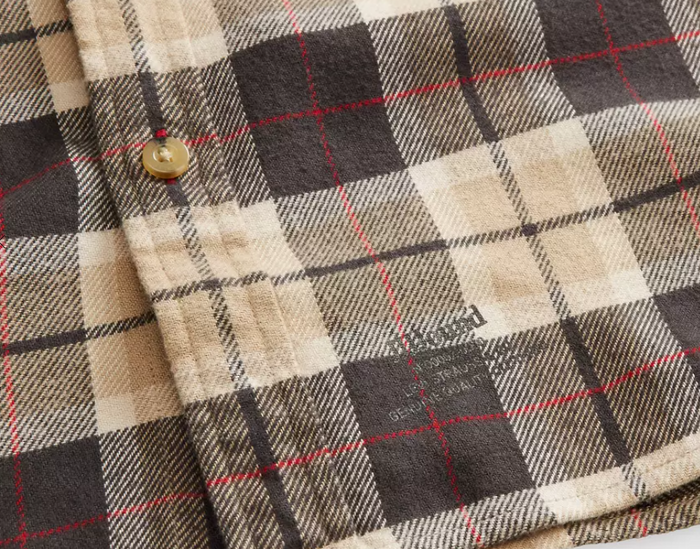 JJJJound x Levi's Plaid Shirt (Brown)