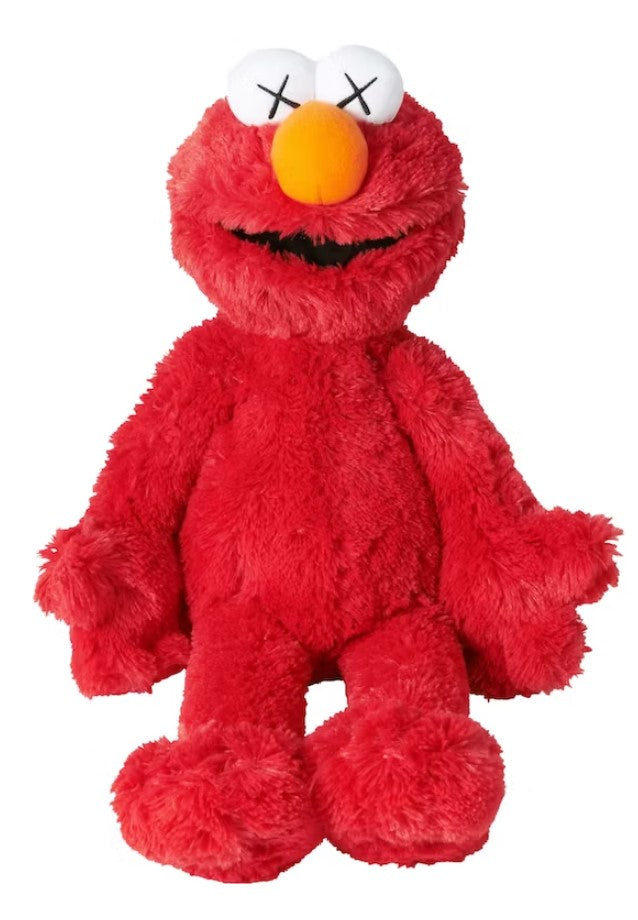 KAWS Sesame Street Uniqlo Elmo BFF Plush Toy (Red)