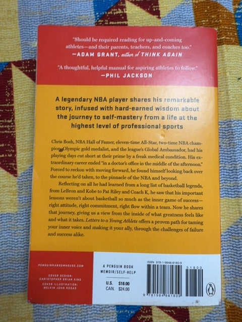 Letters to a Young Athlete back cover
