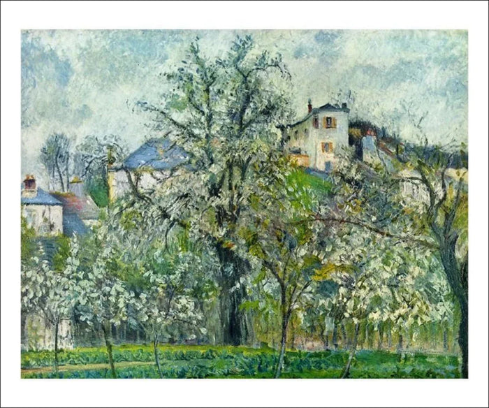 Potager Arbre en Fleurs, Camille Pissarro - VINTAGEARTREPRINTS.COM