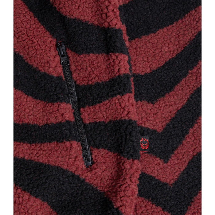 Spitfire - Classic 87 Swirl Fleese Jacket (Red/Black)
