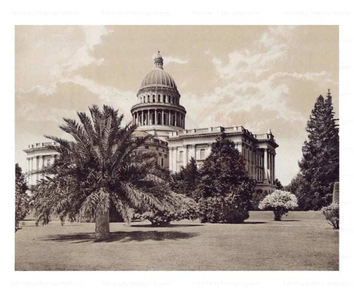 State Capitol, Sacramento - VINTAGEARTREPRINTS.COM