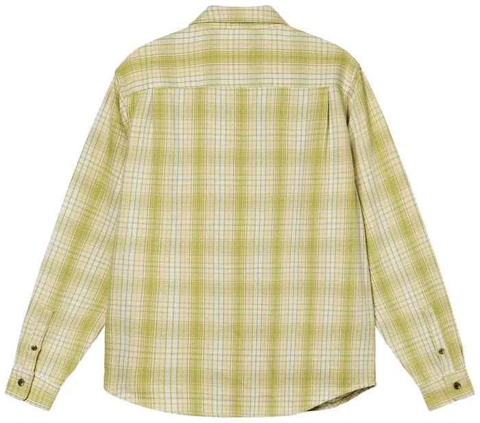 Stussy Beach Plaid Shirt Lime