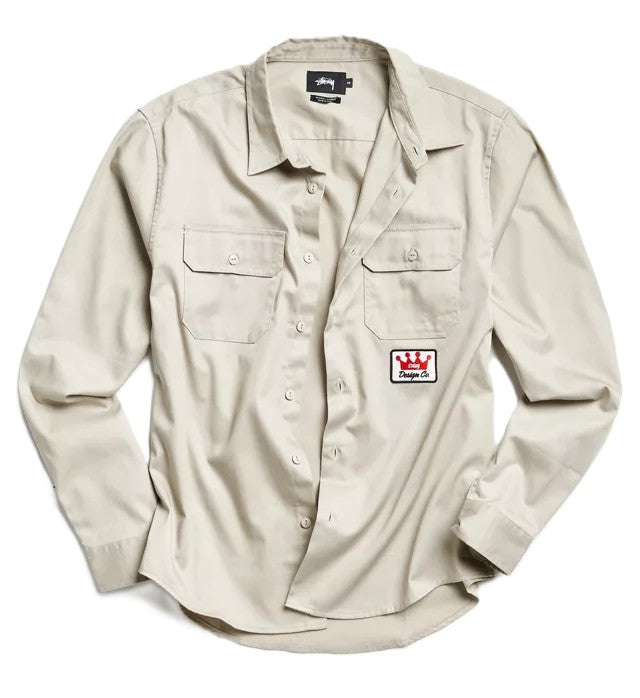 Stussy Crown Patch Work Shirt Khaki