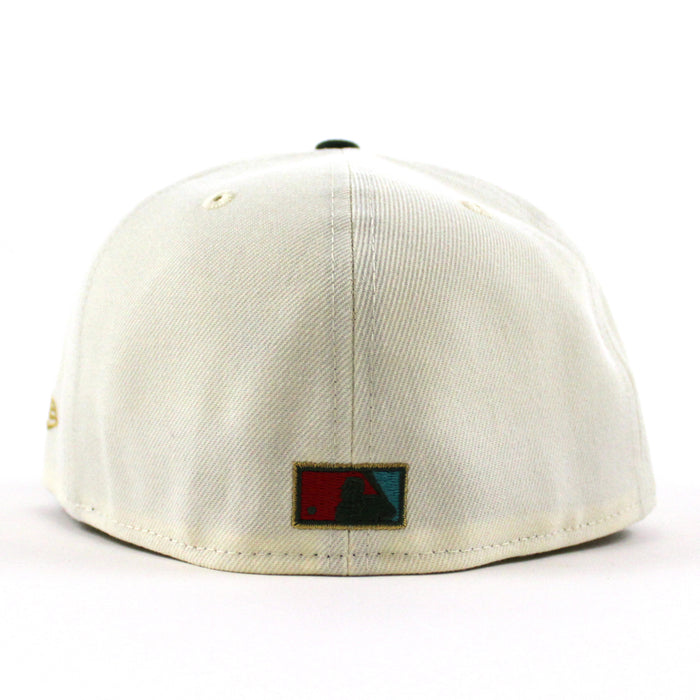 Toronto Blue Jays 25th New Era 59Fifty Fitted Hat (Glow in the Dark Chrome Cilantro Green Red Under Brim)