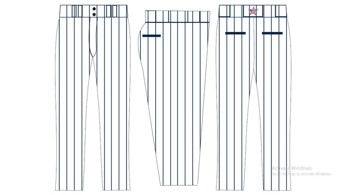 White Pinstripe Pants