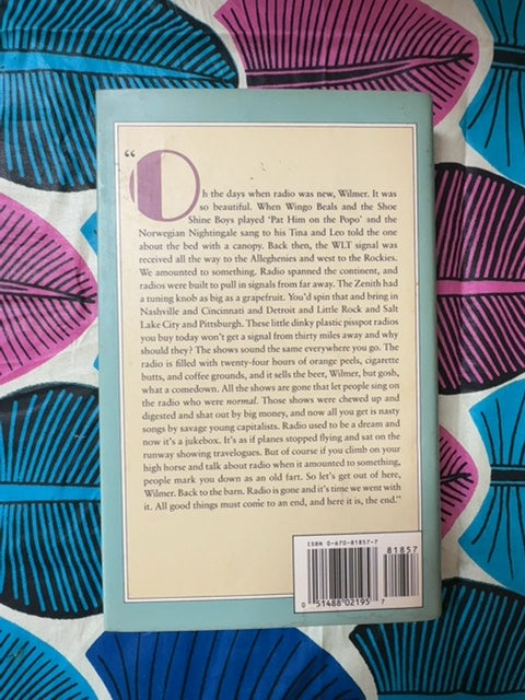 WLT A Radio Romance back cover