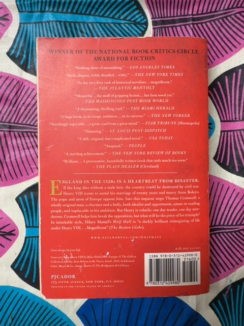 Wolf Hall back cover