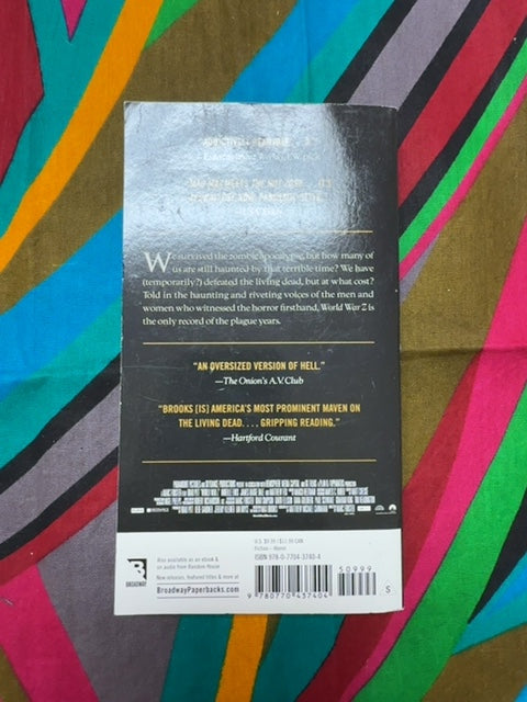 World War Z (Mass Market Movie Tie-in Edition): an Oral History of the Zombie War back cover