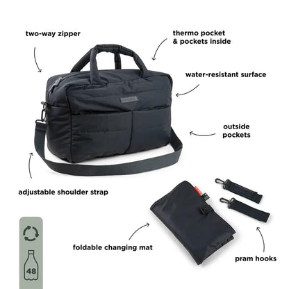 Done by Deer Quilted Changing Bag - Black