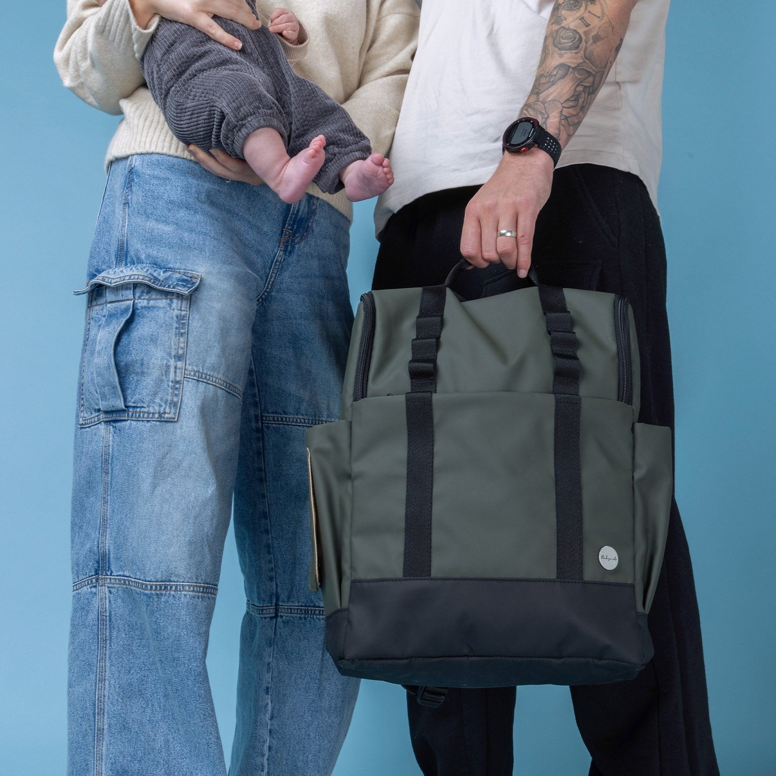Babymel Finn Changing Backpack - Olive