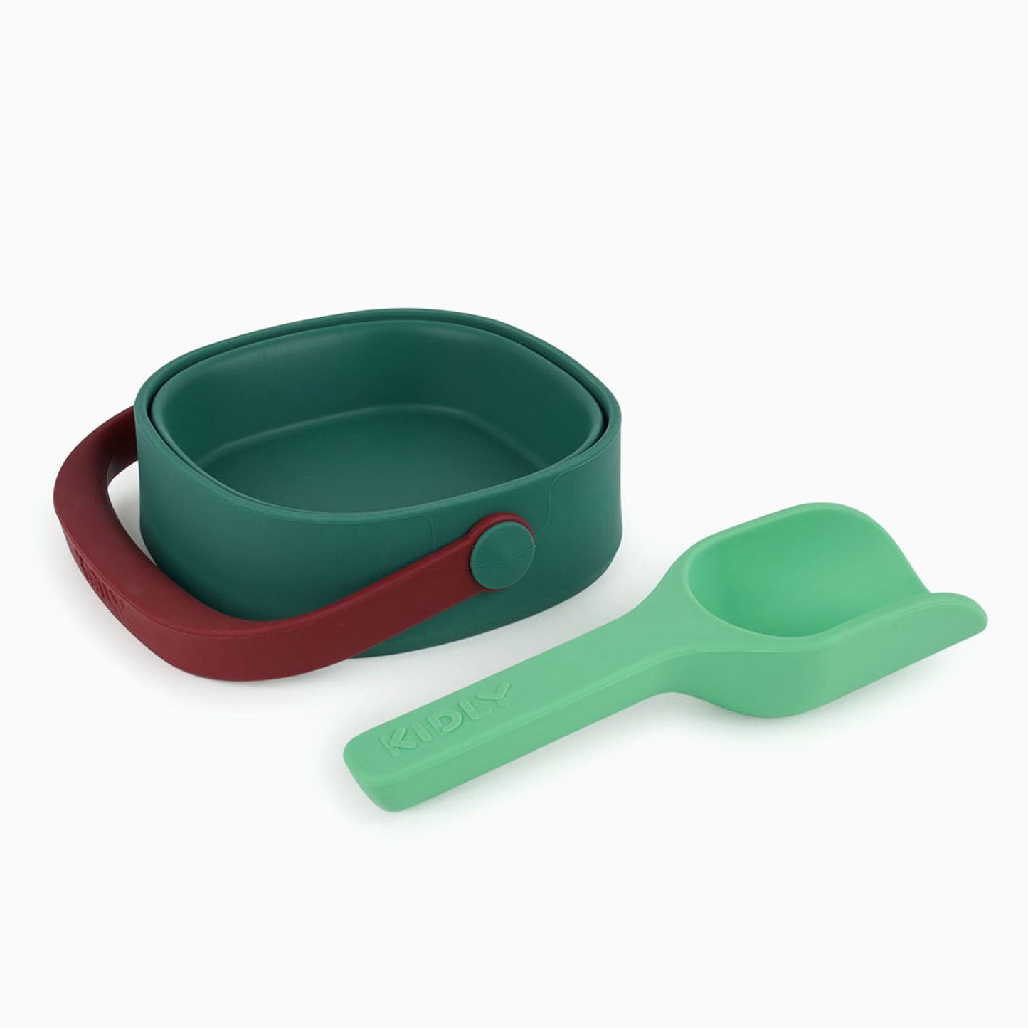 KIDLY by MORI Bucket, Spade & Sand Mold Set - Green